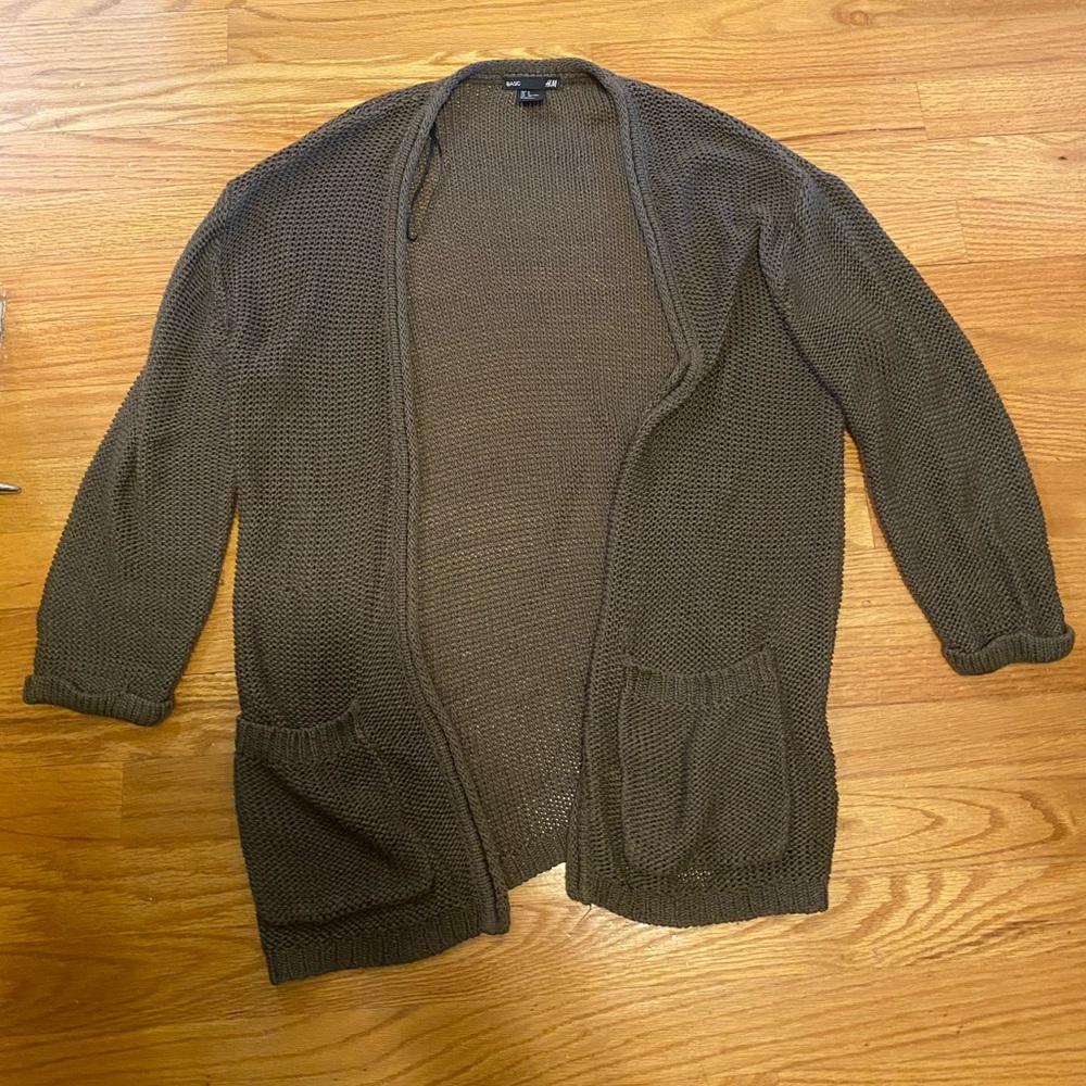 H&M Cardigan. Forrest green size small